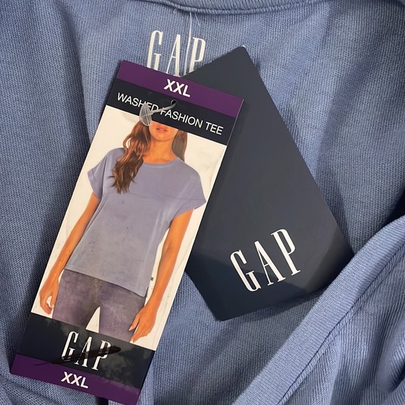 Gap Washed Fashion Tee Quiet Harbor NWT XXL - Picture 5 of 6